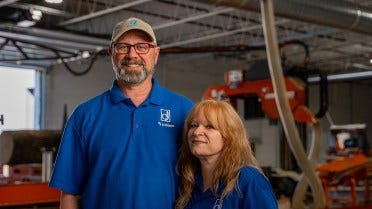 WM4500 Sagbrukslinje hos en Pallettprodusent i USA